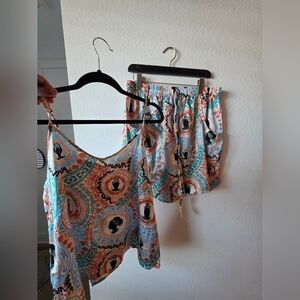 Izzy & Liv Colorful Tank Top and Shorts Set